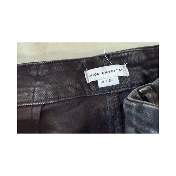 Good American Good Legs Mid-Rise Crop Bootcut Jeans - 29/8 - Picture 8 of 11